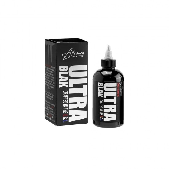 Allegory Premium Tattoo Ink - Ultra Blak 8oz/240 ML