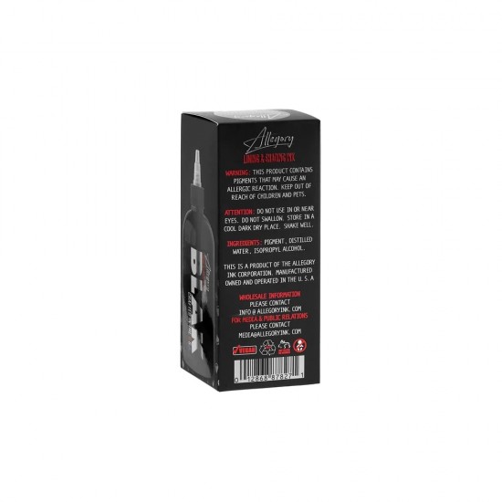 Allegory Premium Tattoo Ink - Ultra Blak 8oz/240 ML