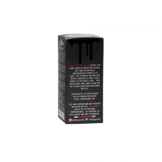 Allegory Premium Tattoo Ink - Ultra Blak 8oz/240 ML