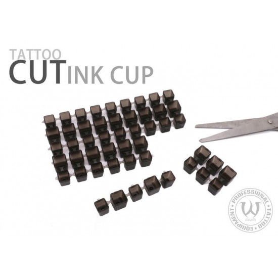 Clear Black Tattoo Modul Cut Ink Cap