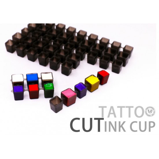 Clear Black Tattoo Modul Cut Ink Cap