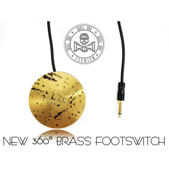 Ava New Skull DNA Brass Footswitch