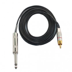 RCA Dövme Makine Kablosu Siyah