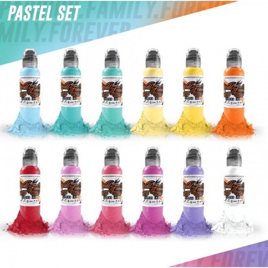 World Famous Pastel Set 12 Color 30 ML